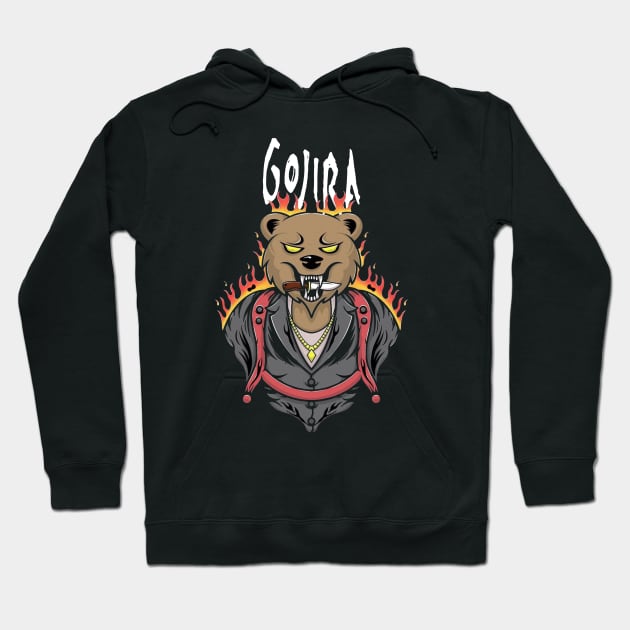 Bear gojira vintage Hoodie by PROALITY PROJECT